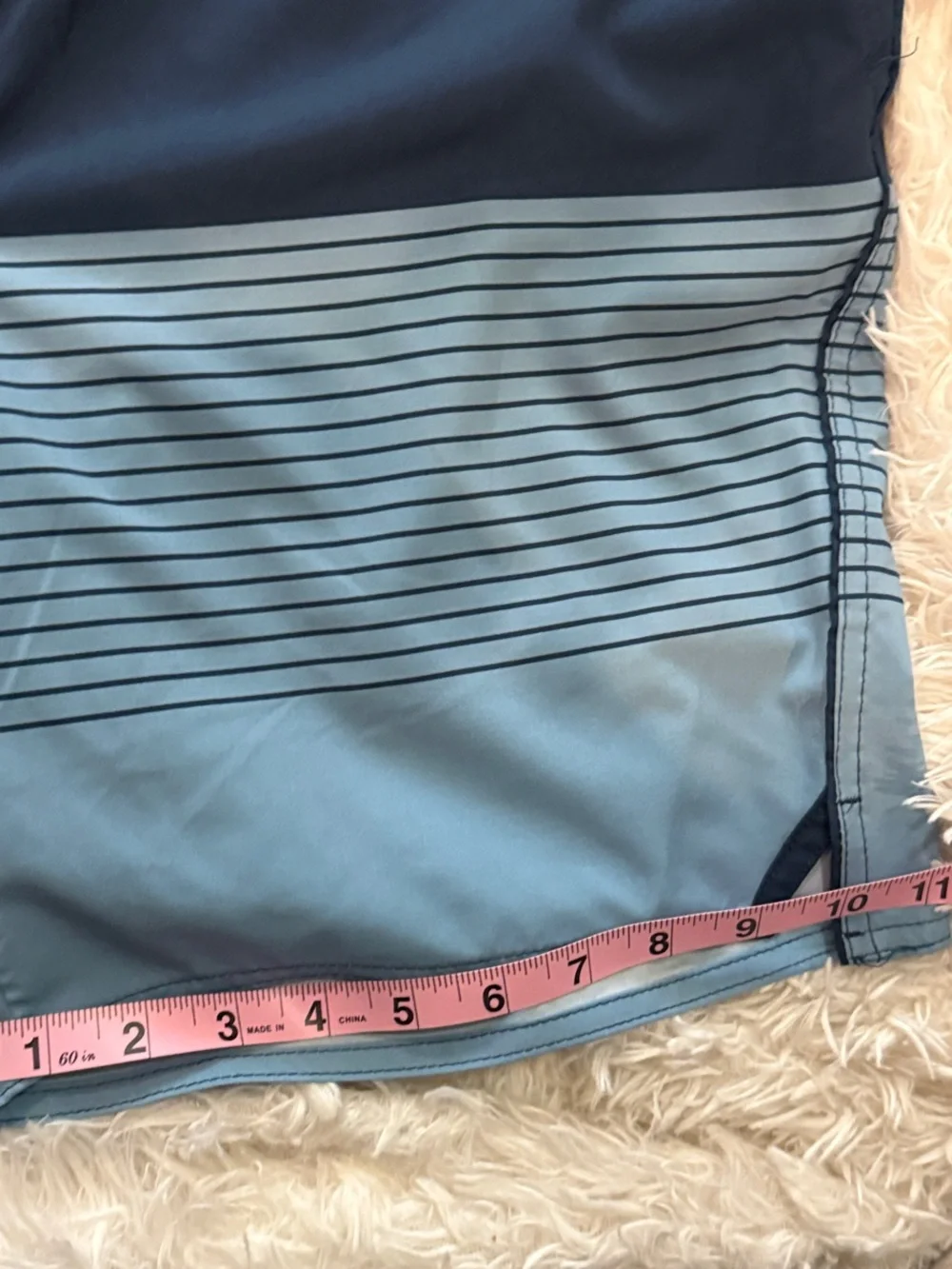 Eddie Bauer Two-Tone Navy and Light Blue Swim Shorts